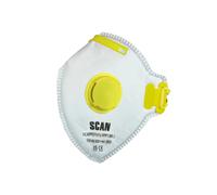 Scan Fold Flat Valved Disposable Masks Ffp1 Scan Multicolor