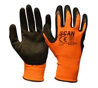 Scan Mens Foam Latex Coated Gloves