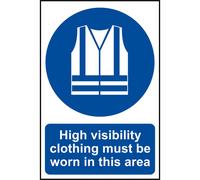 Scan High Visibility Jackets Must Be Worn In This Area - PVC 200 x 300mm SCA0022