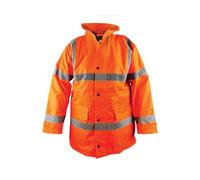 Scan Hi-Vis Motorway Jacket In Bright Orange - Xxl Size For Ultimate Visibility And Safety
