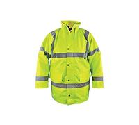 Scan Hi-Visibility Bright Yellow Motorway Jacket - Xxl (52In) For Maximum Safety