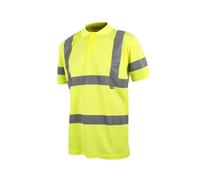 Scan Hi-Vis Safety Polo Shirt In Bright Yellow - Size M For Optimal Visibility