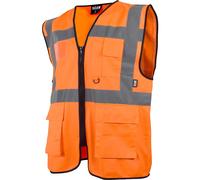 Scan Hi-Vis Utility Waistcoat SFV09-O - Orange - RIS-3279-TOM - Size L