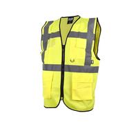 Scan Hi-Vis Utility Waistcoat Yellow L