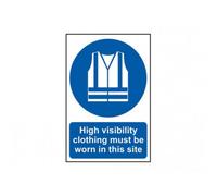 Scan High Visibility Jackets Must Be Worn In This Site - Pvc Sign 200 X 300mm Multi Colour (200 X 300mm)