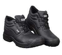 Scan JC-B917 4 D-Ring Chukka Safety Boots Black Uk 8 Eur 42