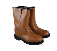 Scan Jc-B917 Size 6 Texas Lined Rigger Boots Tan Uk 6 Eur 40 Scafwtexas6