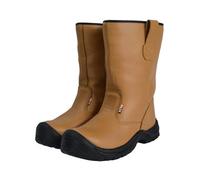 Scan Jc-B917 Size 9 Texas Lined Rigger Boots Tan Uk 9 Eur 43 Scafwtexas9