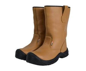 Scan Jc-B917 Size 9 Texas Lined Rigger Boots Tan Uk 9 Eur 43 Scafwtexas9
