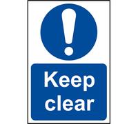 Scan 0253 Keep Clear - Pvc Sign 200 X 300Mm
