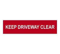 Scan Keep Driveway Clear Sign