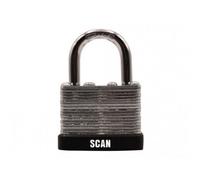 Scan Laminated Steel Padlock Multi Colour (40mm)
