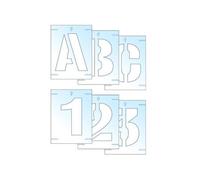 Scan Letter & Number Stencil Kit Multi Colour (25mm)