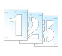 Scan Letter & Number Stencil Kit Multi Colour (300mm)