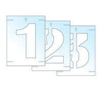 Scan Letter & Number Stencil Kit Scan Multicolor