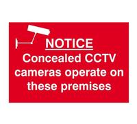 Scan Notice Concealed Cctv Camera - Pvc Sign 300 X 200mm Multi Colour (200 X 300mm)