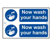 Scan Now Wash Your Hands - PVC 300 x 200mm SCA0404