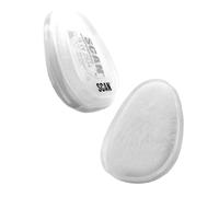 Scan P2 Replacement Particle Filter Material - Replacement Inserts for Scan P2 Filter Cartridges, 94% Filtration Efficiency for Dust, Mist & Fumes, EN143:2021 Certified - Pack of 2