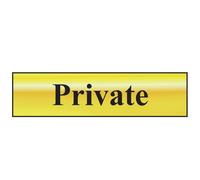 Scan Private - Polished Brass Effect 200 X 50mm in Yellow Scan Yellow