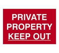 Scan Private Property Keep Out Sign 300mm 200mm Standard