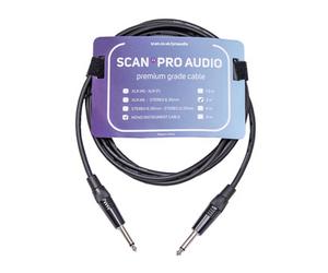 Scan Pro Audio - 6.5mm Mono Jack to 6.5mm Mono Jack Lead - 3m