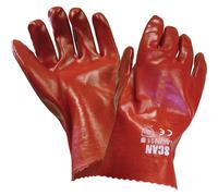 Scan PVC Gauntlet Glove Red L