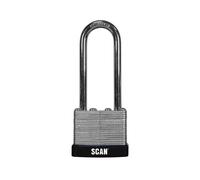 Scan QC0140L Laminated Steel Padlock 40Mm Long Shackle