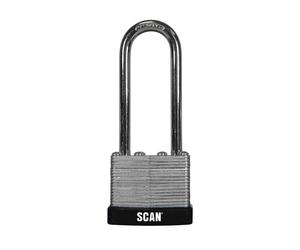 Scan QC0140L Laminated Steel Padlock 40Mm Long Shackle