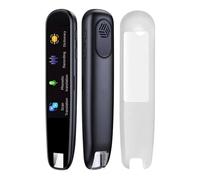 Scan Reader Pen, 144 Languages Scan Translator Pen, Smart Reading Pen for Dyslexia, Elderly, Kids, Students, Supports Speech & Scan to Text, Real Time Pen Reader Scanner (Black)