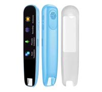 Scan Reader Pen, 144 Languages Scan Translator Pen, Smart Reading Pen for Dyslexia, Elderly, Kids, Students, Supports Speech & Scan to Text, Real Time Pen Reader Scanner (Blue)