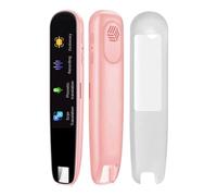 Scan Reader Pen, 144 Languages Scan Translator Pen, Smart Reading Pen for Dyslexia, Elderly, Kids, Students, Supports Speech & Scan to Text, Real Time Pen Reader Scanner (Pink)