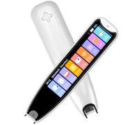 Scan Reader Pen for Dyslexia & Language Translation - 142 Languages Text-to-Speech OCR Translator Device with Voice Recording & Touchscreen, Ideal for Elderly, Kids, Students (White)