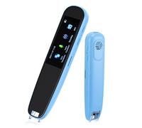 Scan Reader Pen, OCR Digital Translator and Reading Pen For Dyslexia Autism Students, Smart Voice Pen Support 112 Language Voice Translation Offline Scanning Reading for Learning Travel, Blue