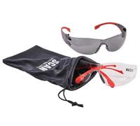 Scan Safety Glasses SCAPPEFSTWIN Flexi - Anti-Scratch, UV Protection - Smoke & Clear Twin Pack