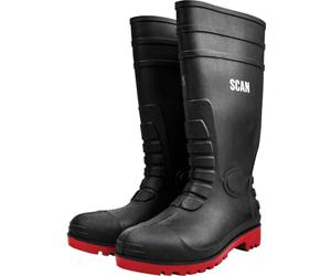 Scan Safety Wellington Boots Dark Green Size 6