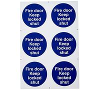 Scan Fire Door Keep Locked Shut - PVC 200 x 300mm SCA0153