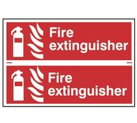 Scan 1351 Fire Extinguisher - 2 Pvc Signs 300 X 100Mm