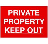 Scan Private Property Keep Out Sign 300mm 200mm Standard
