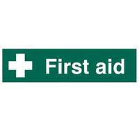 Scan 5212 First Aid - Pvc Sign 200 X 50Mm