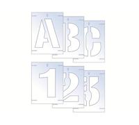 Scan SCA9403 Reusable Letter and Numbers Stencil Kit 25 mm