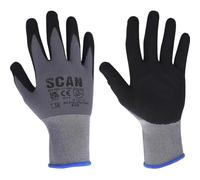 Scan Breathable Nitrile Micro-Foam Gloves SCAGLONITMFX - Grey XL (Size 10)