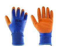 Scan Thermal Waterproof Latex Gloves Blue / Orange M Pack of 1