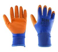 Scan W2101 Thermal Waterproof Latex Coated Gloves - Xl (Size 10)