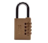 Scan SCAPLB38COM Brass Combination Padlock 38mm