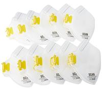Scan Disposable FFP1 Fold-Flat Valved Mask – Pack of 10