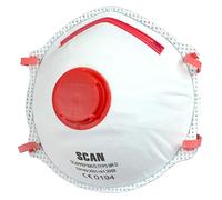 Scan FFP3 Moulded Valved Disposable Masks SCAPPEP3MVDB Premier – Pack of 10