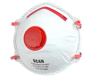 Scan SCAPPEP3MVDB FFP3 Premier Moulded Valved Disposable Masks Pack of 10