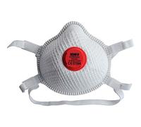 Scan SCAPPEP3VDUR FFP3 Duranet Moulded Valved Disposable Dust MasksPack of 2