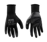 Scan SCAGLOINSP12 12 Pairs Inspection Gloves Nitrile Coated - Large Size 9