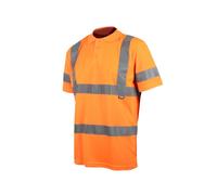 Scan Sfte04-O Hi-Vis Polo Shirt Orange - Xl (46In) Scahvpsxlo